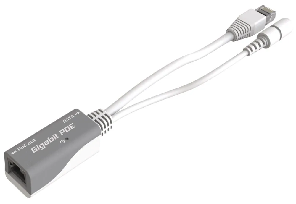 Mikrotik pasivní gigabit PoE injektor s LED indikací