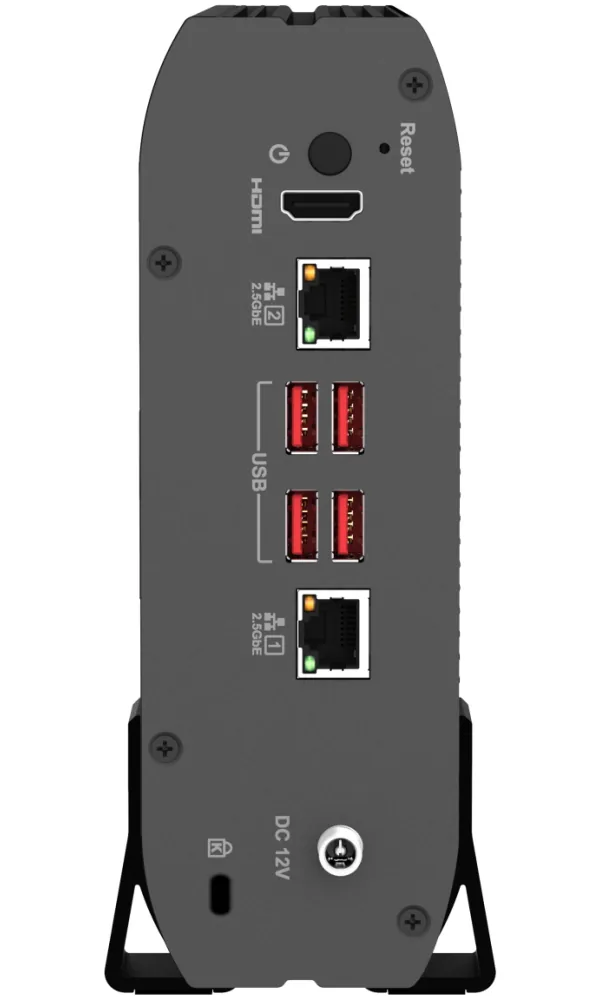 QNAP TS-410E-8G (4core 2,6GHz, 8GB RAM, 4x 2,5" SATA, 2x 2,5GbE, 4x USB 3.2, 1x 4K HDMI, fanless)