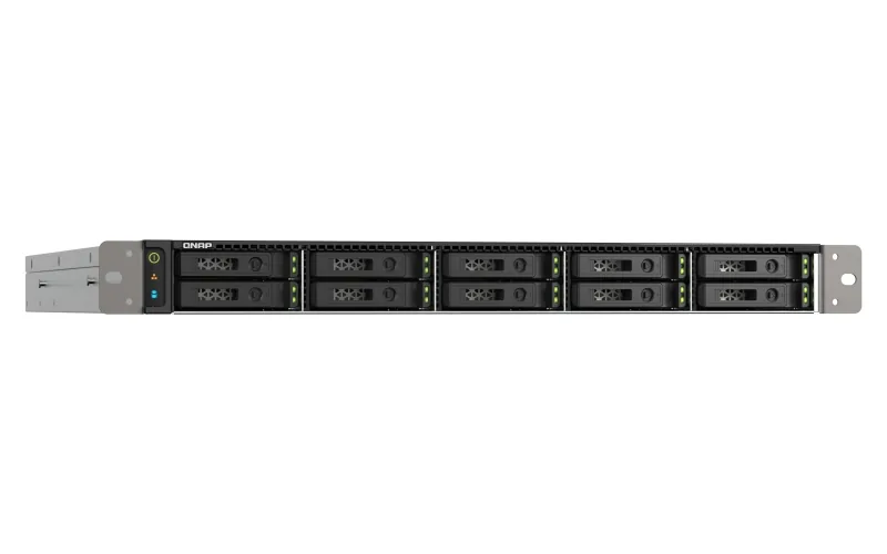 QNAP TS-h1090FU-7232P-64G (AMD EPYC, 64GB ECC RAM, 10x 2,5" U.2 SATA, 2x PCIe, 2x 2,5GbE, 2x 25GbE)