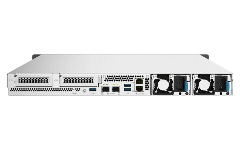 QNAP TS-h1090FU-7232P-64G (AMD EPYC, 64GB ECC RAM, 10x 2,5" U.2 SATA, 2x PCIe, 2x 2,5GbE, 2x 25GbE)