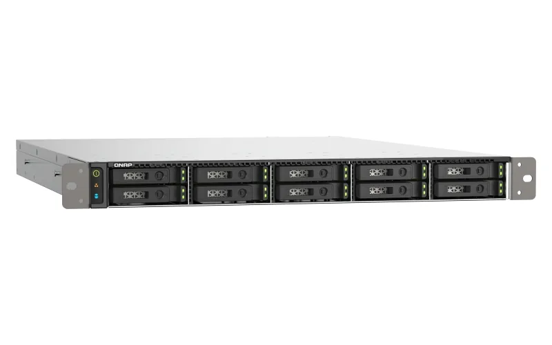 QNAP TS-h1090FU-7232P-64G (AMD EPYC, 64GB ECC RAM, 10x 2,5" U.2 SATA, 2x PCIe, 2x 2,5GbE, 2x 25GbE)