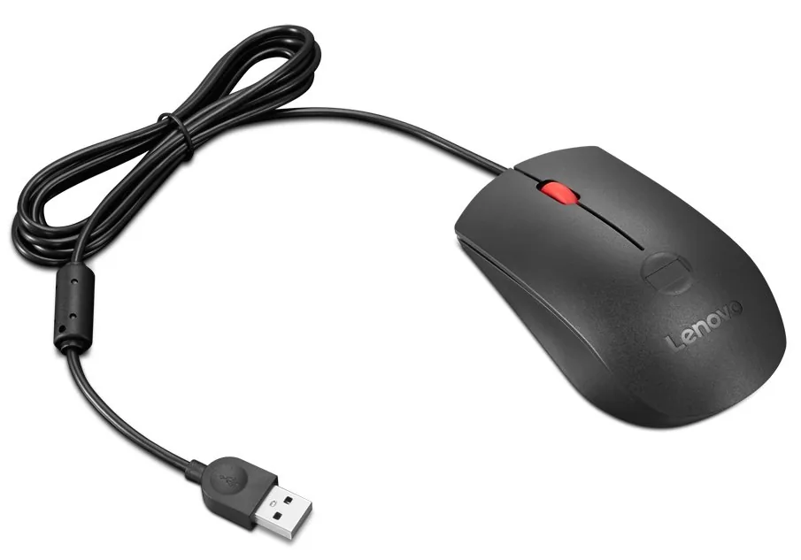 Lenovo - Myš - optický - 3 tlačítka - kabelové - USB - černá, červená - pro ThinkPad T16 Gen 4 21QN