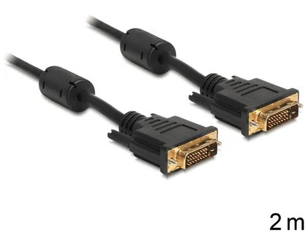 Delock - Kabel DVI - DVI-D (M) do DVI-D (M) - 2 m - černá