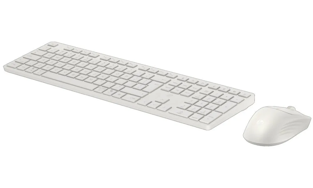 HP - Sada klávesnice a myši - full size - bezdrátový - Bluetooth, 2.4 GHz - česká/slovenská - bílá