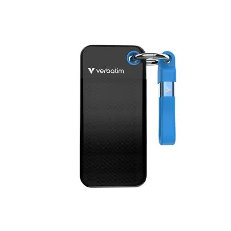 SSD Externí Verbatim Pocket SSD Black/Blue, 32191, 1000GB, modrý, M.2, obsahuje USB C kabel a pytlík, USB-C