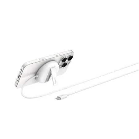 Belkin BOOST CHARGE PRO Qi2 15W Magnetická nabíjecí podložka, bez adaptéru, bílá