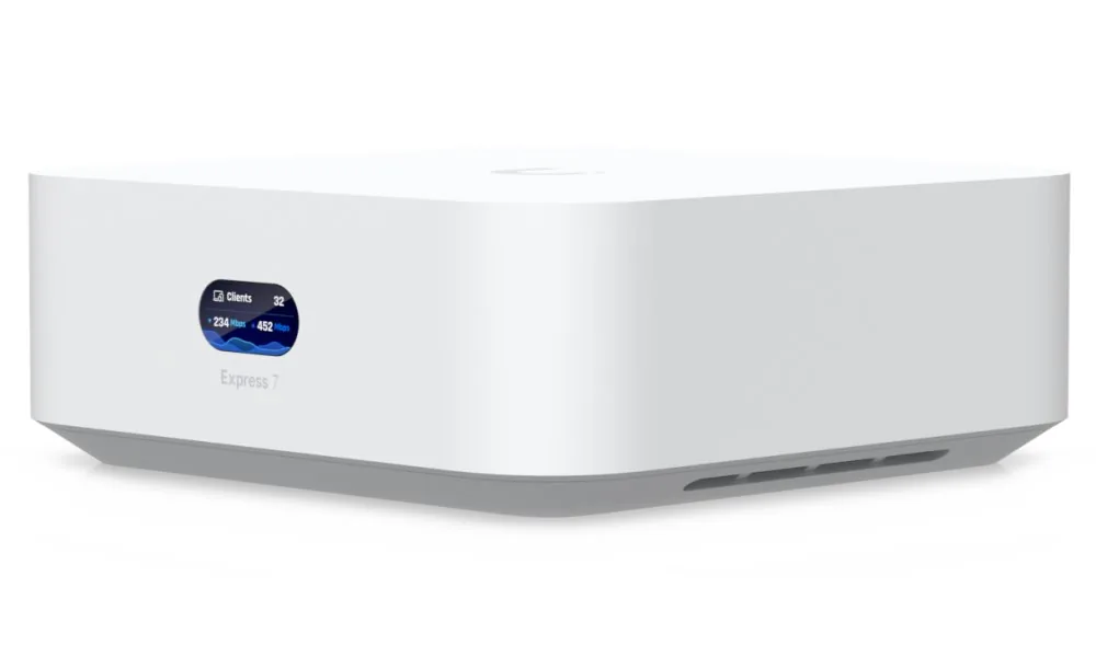 Ubiquiti UniFi Express 7 - Brána - Wi-Fi 7, 10GbE, 2.5GbE - Wi-Fi 6 - Wi-Fi 7 - 2.4 GHz, 5 GHz, 6 GHz - desktop