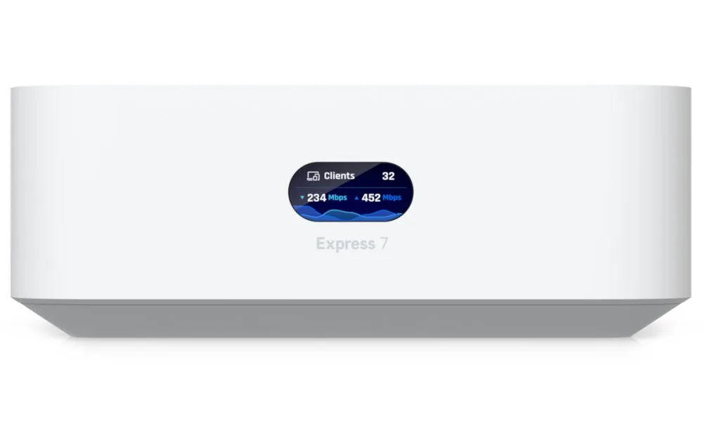 Ubiquiti UniFi Express 7 - Brána - Wi-Fi 7, 10GbE, 2.5GbE - Wi-Fi 6 - Wi-Fi 7 - 2.4 GHz, 5 GHz, 6 GHz - desktop
