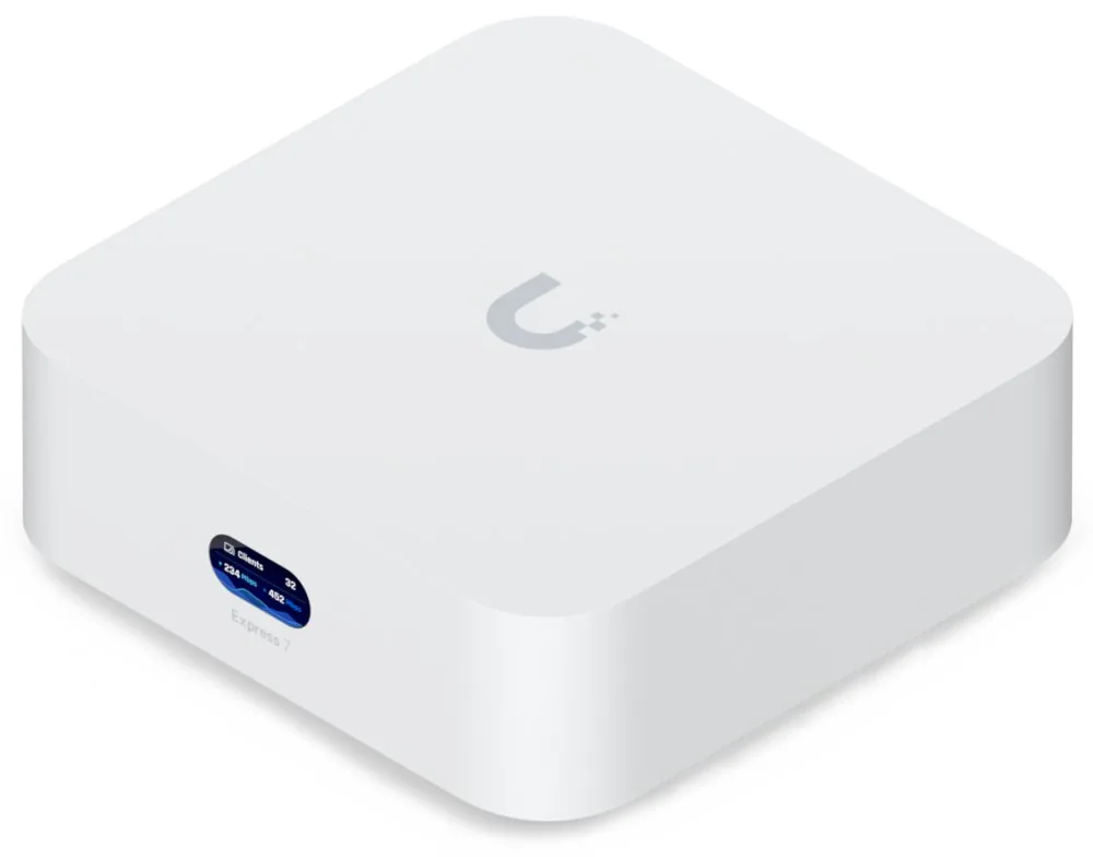 Ubiquiti UniFi Express 7 - Brána - Wi-Fi 7, 10GbE, 2.5GbE - Wi-Fi 6 - Wi-Fi 7 - 2.4 GHz, 5 GHz, 6 GHz - desktop