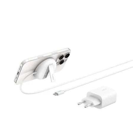 Belkin BOOST CHARGE PRO Qi2 15W Magnetická nabíjecí podložka, bílá