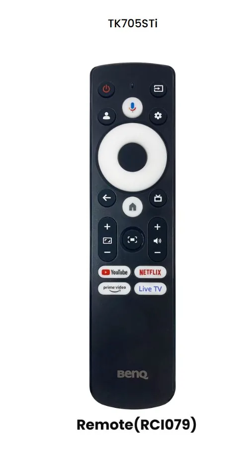 BenQ TK705STi 4K domácí kino s kratkou projek.vzdal. herní režim 3000lm HDMI USB-C chytré přizpůsobení obrazu GoogleTV