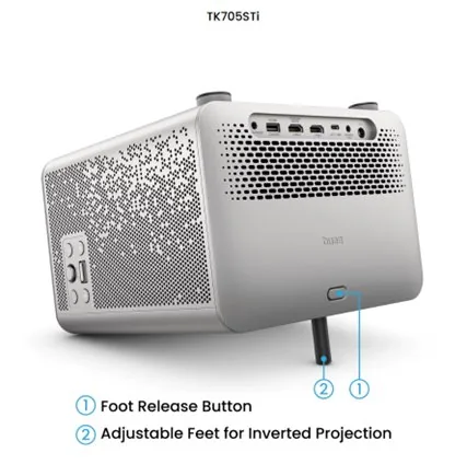 BenQ TK705STi 4K domácí kino s kratkou projek.vzdal. herní režim 3000lm HDMI USB-C chytré přizpůsobení obrazu GoogleTV