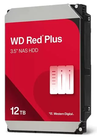 WD Red Plus WD120EFGX - Pevný disk - 12 TB - interní - 3.5" - SATA 6Gb/s - 7200 ot/min. - vyrovnávací pamet: 512 MB