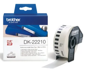 Brother DK-22210 - Černá na bílé - Role (2,9 cm x 30,5 m) nálepky - pro Brother QL-1050, QL-500, QL-550, QL-560, QL-570, QL-650, QL-710, QL-720, QL-820
