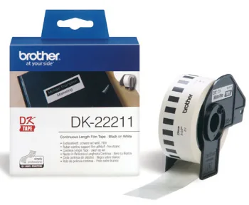 Brother DK-22211 - Bílá - Role (2,9 cm x 15,2 m) nálepky - pro Brother QL-1050, QL-500, QL-550, QL-560, QL-570, QL-600, QL-650, QL-710, QL-720, QL-820