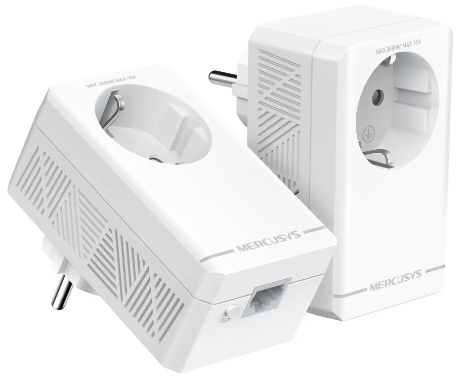 Mercusys MP500P KIT V1 - Sada napájecího adaptéru 1GbE - zapojitelný do zdi (balení 2)
