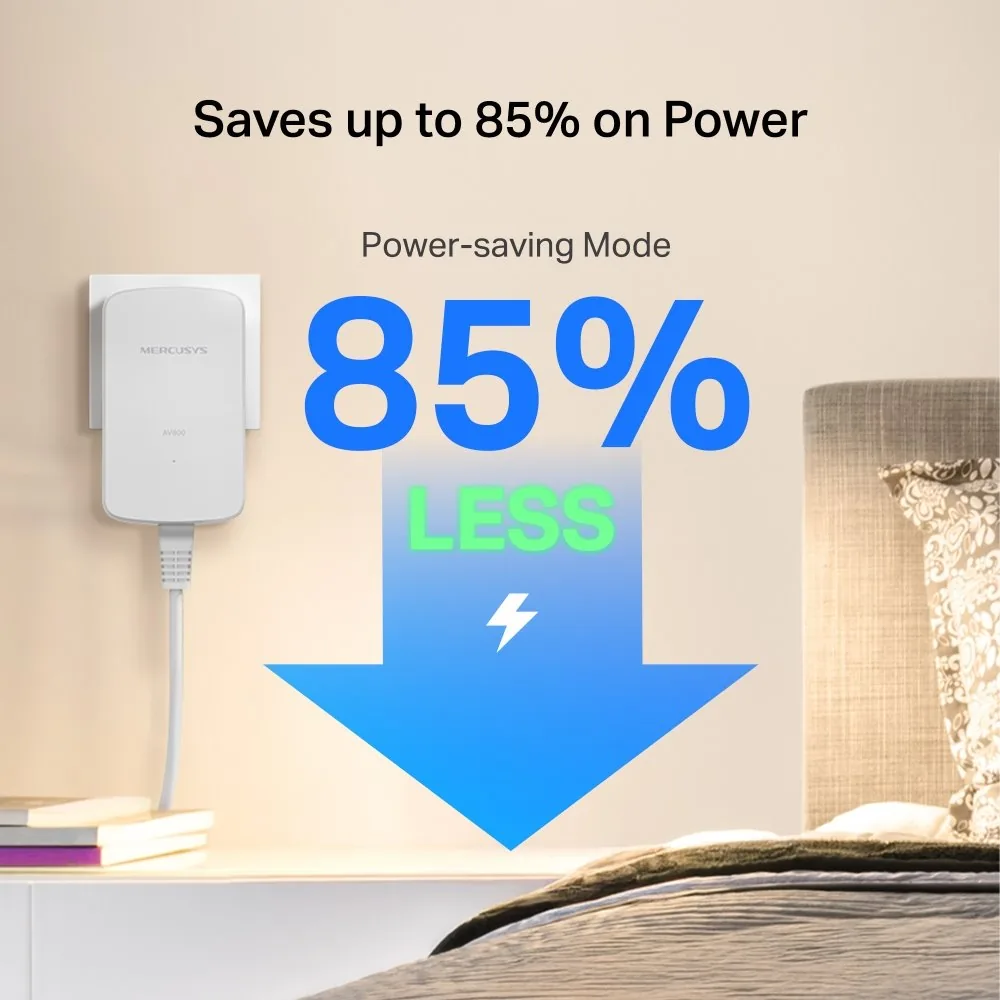 Mercusys MP300 KIT V1 - Starter Kit - sada napájecího adaptéru HomePlug AV (HPAV) 2.0, HomePlug AV (HPAV), IEEE 1901 - zapojitelný do zdi (balení 2)