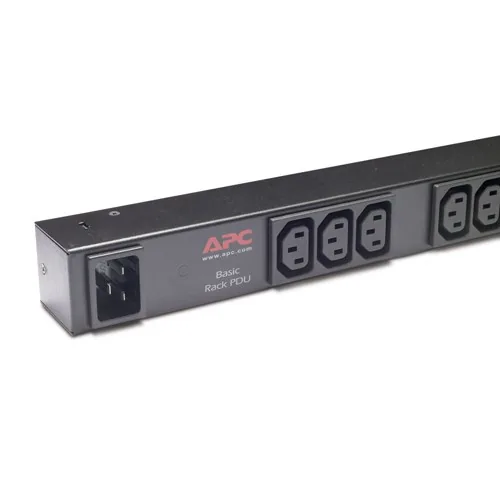 APC Basic Rack PDU Zero U - Pásek na rozvod silnoproudu (k montáži na regál) - AC 120/208/230 V - vstup: IEC 60320 C20 - výstupní konektory: 15 (power IEC 60320 C13) - 0U - 2.4 m kabel - černá - pro P/N: SMX1500RM2UCNC, SMX2KR2UX145, SMX3KR2UNCX145, SMX75