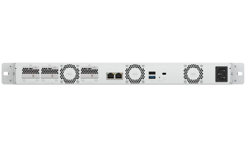 QNAP TS-h765eU-8G (4core 3,4GHz, 8GB RAM, 4x SATA, 3x E1.S M.2, 2x 2,5GbE, vol. 10GbE, malá hloubka)