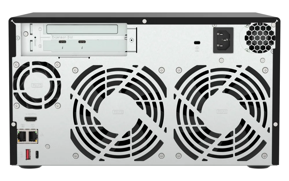 QNAP TVS-h874T-i9-64G (16core, ZFS, 64GB RAM, 8x SATA, 2x M.2 NVMe, 2x 2,5GbE, 2x Thunderbolt 4)