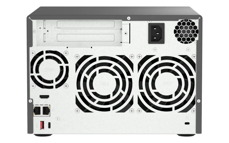 QNAP 6-bay TVS-h674-i3-16G (Core i3 4,3GHz, 16GB DDR4, 6x 3,5", 2x M.2 PCIe Gen4, 2x 2,5GbE)