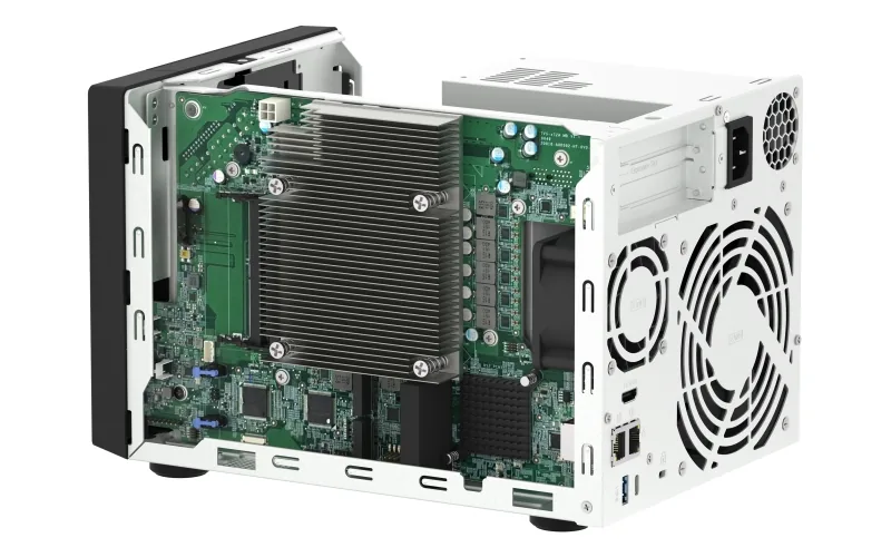 QNAP 4-bay TVS-h474-PT-8G (Pentium Gold 3,7GHz, 8GB DDR4, 4x 3,5", 2x M.2 PCIe Gen3, 2x 2,5GbE)