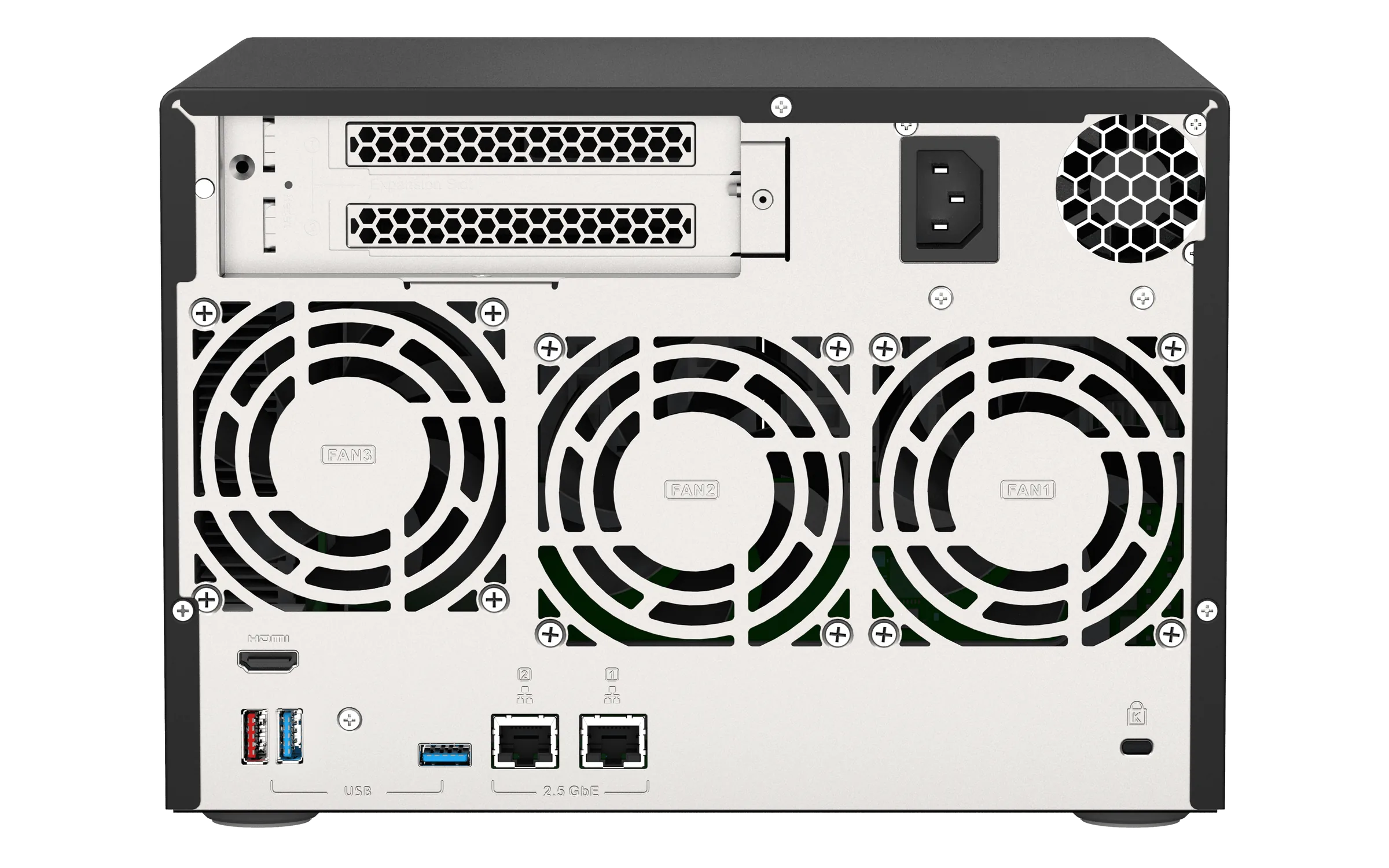 QNAP TVS-675-8G (8core 2,5GHz 8GB RAM 6xSATA 2xM.2 NVMe slot 2xPCIe 2x2,5GbE 1x HDMI 4K)