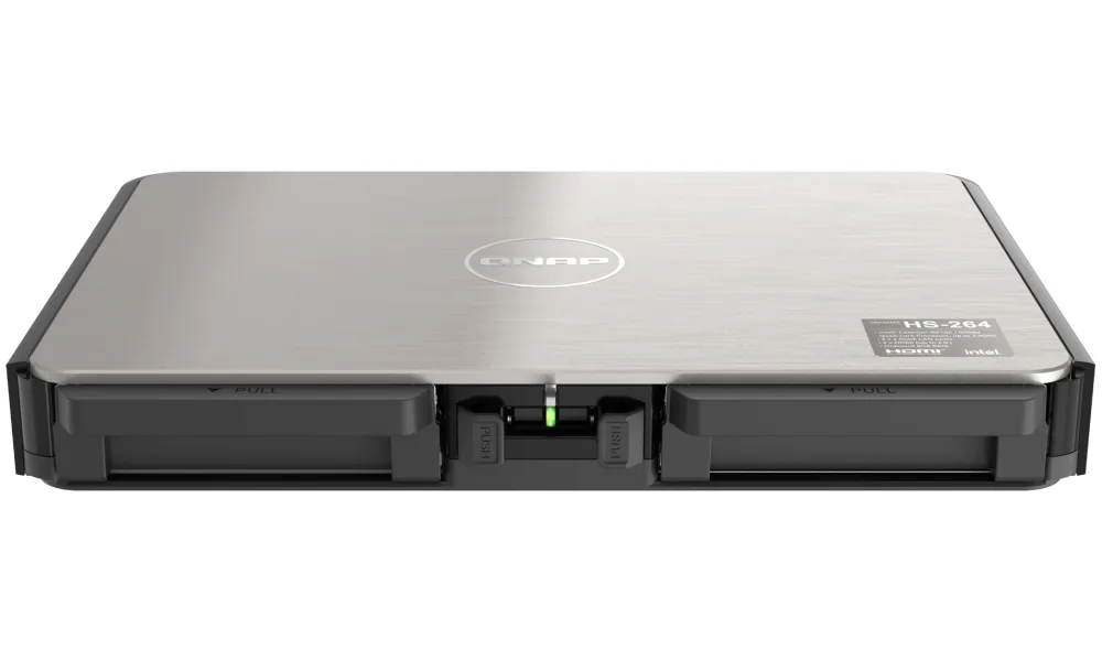 QNAP HS-264-8G (4core 2,9GHz, 8GB RAM, 2x SATA, 2x 2,5GbE, 2x HDMI 4K, 2x USB, tichý)