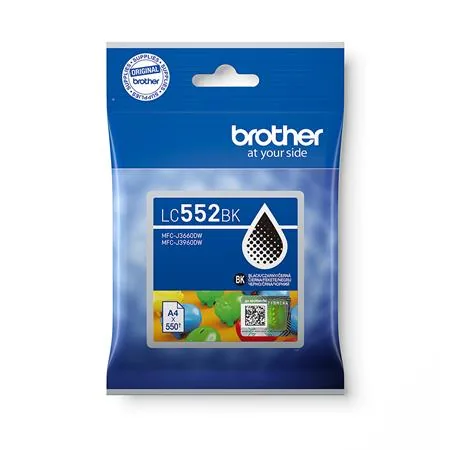 Brother originální ink LC552BK, black, 550str.
