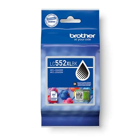Brother originální ink LC552XLBK, black, 3000str.