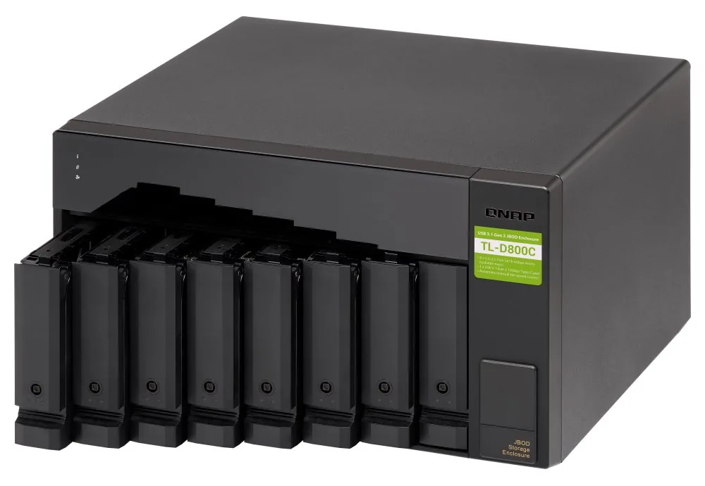 QNAP TL-D800C - úložná jednotka JBOD USB 3.2 (8x SATA), desktop