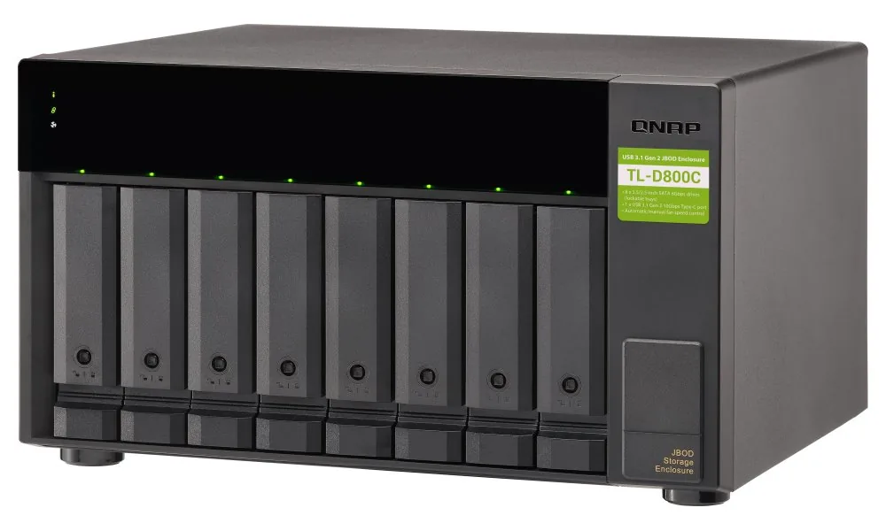QNAP TL-D800C - úložná jednotka JBOD USB 3.2 (8x SATA), desktop