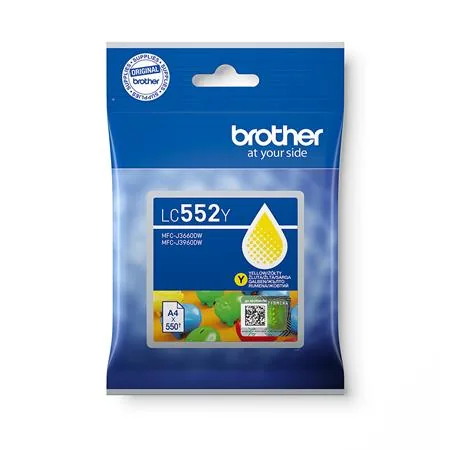 Brother LC552Y - Žlutá - originální - polštárový balícek - inkoustová cartridge