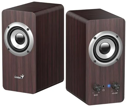 Genius reproduktory SP-HF400, 10W, hnědé