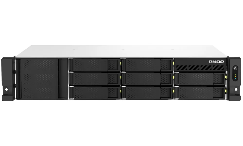 QNAP TS-864eU-RP-8G (4core 2,9GHz, 8GB RAM, 8xSATA, 2x2,5GbE, 1xPCIe, 1xHDMI, 2xzdroj, malá hloubka)