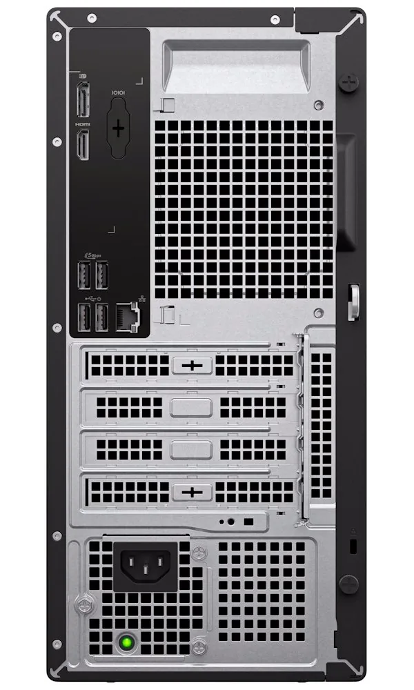 Dell Pro Tower Essential QVT1260 - AI PC - věž Core i3 i3-14100 / až 4.7 GHz - RAM 8 GB - SSD 512 GB - NVMe, QLC, Class 25 - UHD Graphics 730 - Gigabit Ethernet, Bluetooth, IEEE 802.11ax (Wi-Fi 6) - Win 11 Pro - monitor: žádný - černá - BTP - s 3 roky Pro