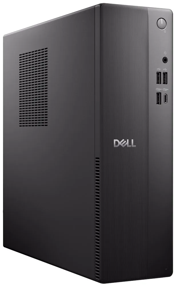 Dell Pro Slim Essential QVS1260 - AI PC - štíhlý desktop Core i3 i3-14100 / až 4.7 GHz - RAM 8 GB - SSD 512 GB - NVMe, QLC, Class 25 - UHD Graphics 730 - Gigabit Ethernet, Bluetooth, IEEE 802.11ax (Wi-Fi 6) - Win 11 Pro - monitor: žádný - černá - BTS - s