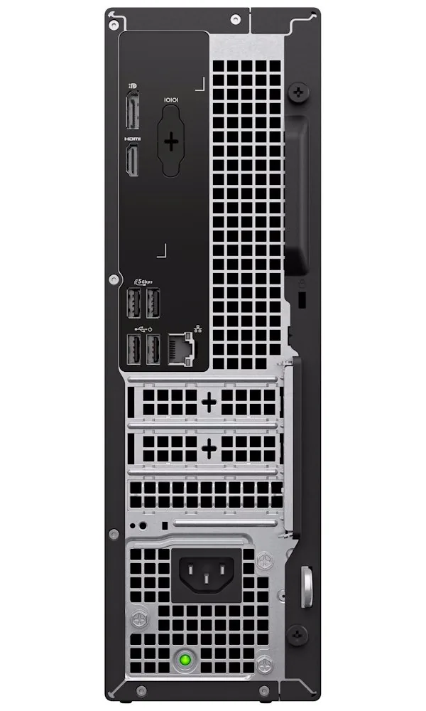 Dell Pro Slim Essential QVS1260 - AI PC - štíhlý desktop Core i3 i3-14100 / až 4.7 GHz - RAM 8 GB - SSD 512 GB - NVMe, QLC, Class 25 - UHD Graphics 730 - Gigabit Ethernet, Bluetooth, IEEE 802.11ax (Wi-Fi 6) - Win 11 Pro - monitor: žádný - černá - BTS - s