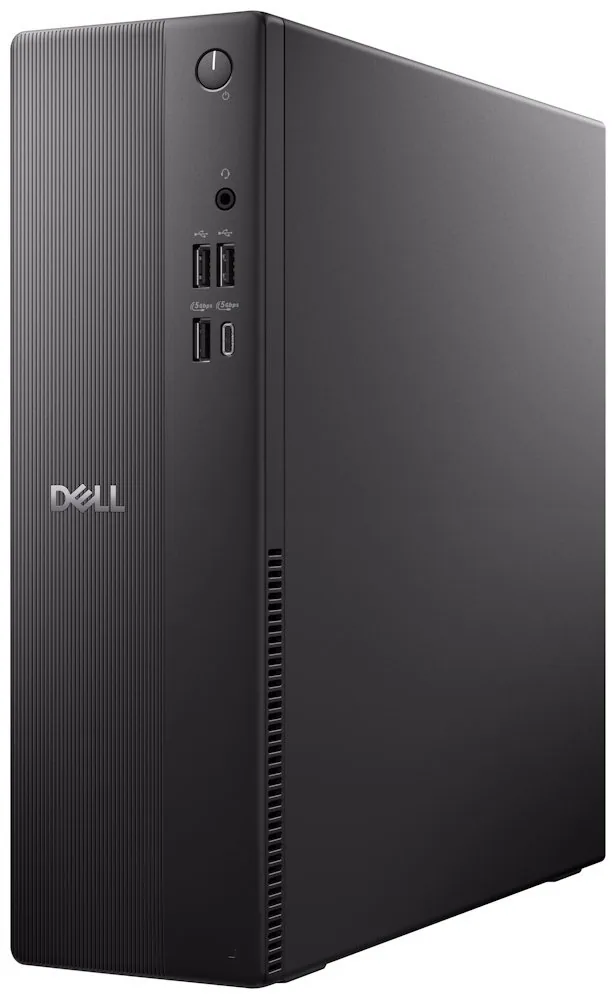 Dell Pro Slim Essential QVS1260 - AI PC - štíhlý desktop Core i3 i3-14100 / až 4.7 GHz - RAM 8 GB - SSD 512 GB - NVMe, QLC, Class 25 - UHD Graphics 730 - Gigabit Ethernet, Bluetooth, IEEE 802.11ax (Wi-Fi 6) - Win 11 Pro - monitor: žádný - černá - BTS - s