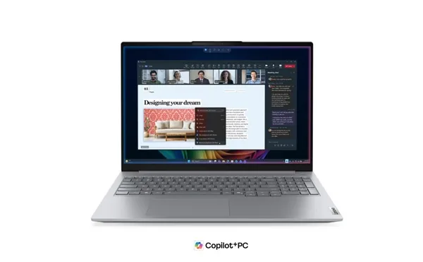 Lenovo ThinkBook 16 G9 IPL 21UR - Copilot+ PC - Intel Core Ultra 5 - 325 / až 4.5 GHz - Win 11 Pro - Intel Graphics - 16 GB RAM - 512 GB SSD NVMe - 16" IPS 1920 x 1200 - Gigabit Ethernet - Wi-Fi 7, Bluetooth - arktická šeď - kbd: česká/slovenská - s 3 rok
