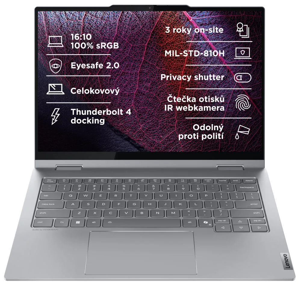 Lenovo ThinkBook 14 2-in-1 G6 IPL 22AR - Copilot+ PC - překlopitelný design - Intel Core Ultra 7 - 355 / až 4.7 GHz - Win 11 Pro - Intel Graphics - 32 GB RAM - 512 GB SSD NVMe - 14" IPS dotykový displej 1920 x 1200 - Wi-Fi 7, Bluetooth - měsíčně šedá ve d