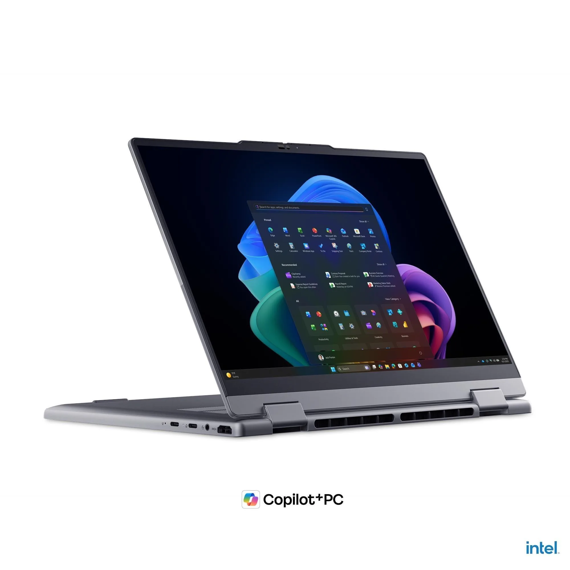 Lenovo ThinkBook 14 2-in-1 G6 IPL 22AR - Copilot+ PC - překlopitelný design - Intel Core Ultra 5 - 325 / až 4.5 GHz - Win 11 Pro - Intel Graphics - 16 GB RAM - 512 GB SSD NVMe - 14" IPS dotykový displej 1920 x 1200 - Wi-Fi 7, Bluetooth - měsíčně šedá ve d
