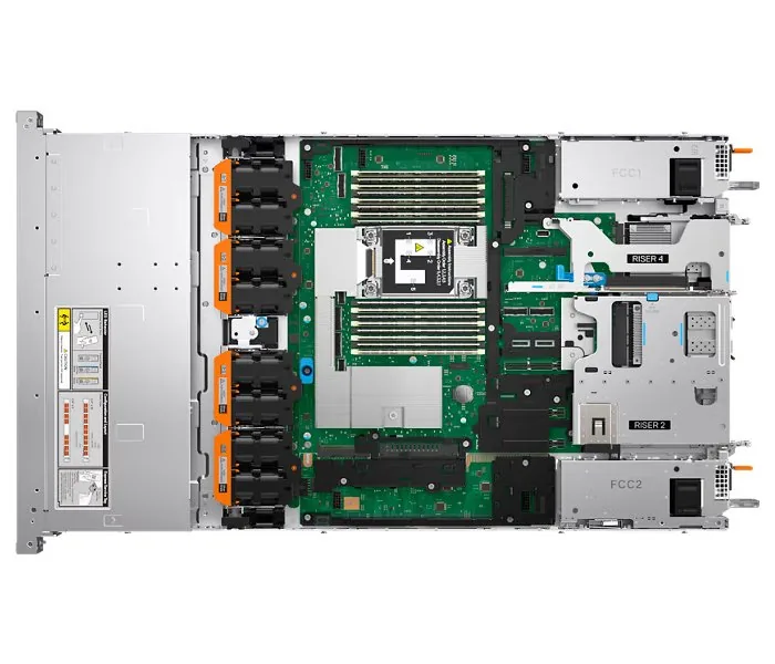 Dell PowerEdge R470 - Server - instalovatelný do racku 1U - 1-směrný - 1 x Xeon 6507P / až 4.3 GHz - RAM 32 GB - SAS - vyměnitelný za chodu 2.5" zásuvka(y) - SSD 480 GB - Matrox G200 - Gigabit Ethernet, 10 Gigabit Ethernet - žádný OS - monitor: žádný - če