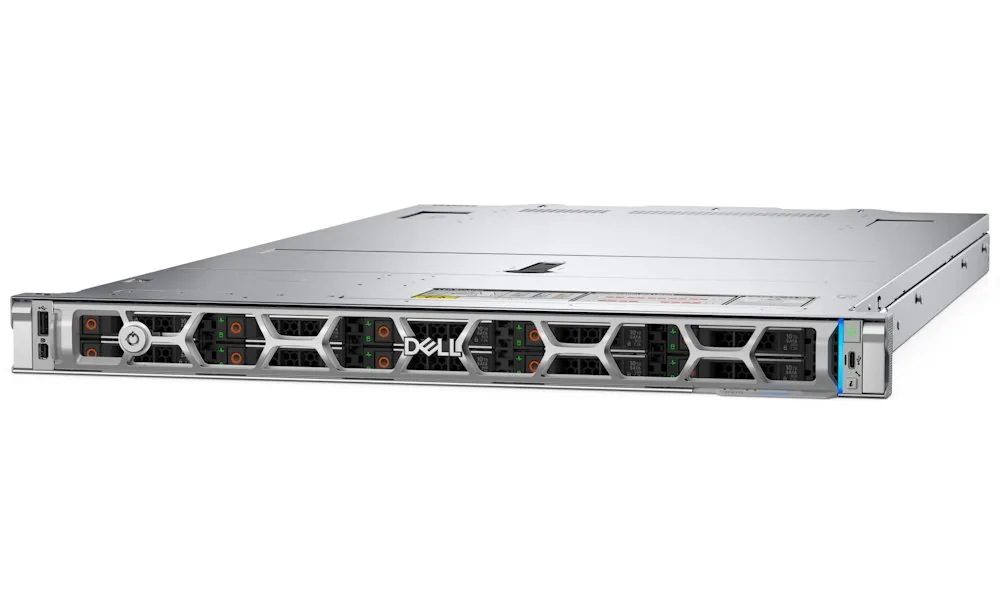 Dell PowerEdge R470 - Server - instalovatelný do racku 1U - 1-směrný - 1 x Xeon 6507P / až 4.3 GHz - RAM 32 GB - SAS - vyměnitelný za chodu 2.5" zásuvka(y) - SSD 480 GB - Matrox G200 - Gigabit Ethernet, 10 Gigabit Ethernet - žádný OS - monitor: žádný - če