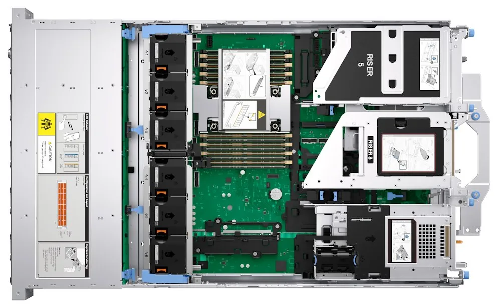 DELL PowerEdge R570 6507P, 1x32GB, 1x960GB SSD, 16x2.5" HP, H965i, iDRAC 10 Ent., 2x1100W, 2U, Rack, 3Y Basic on-site