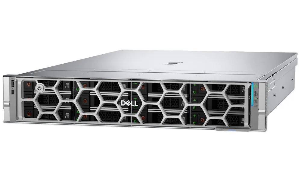 DELL PowerEdge R570 6507P, 1x32GB, 1x960GB SSD, 16x2.5" HP, H965i, iDRAC 10 Ent., 2x1100W, 2U, Rack, 3Y Basic on-site