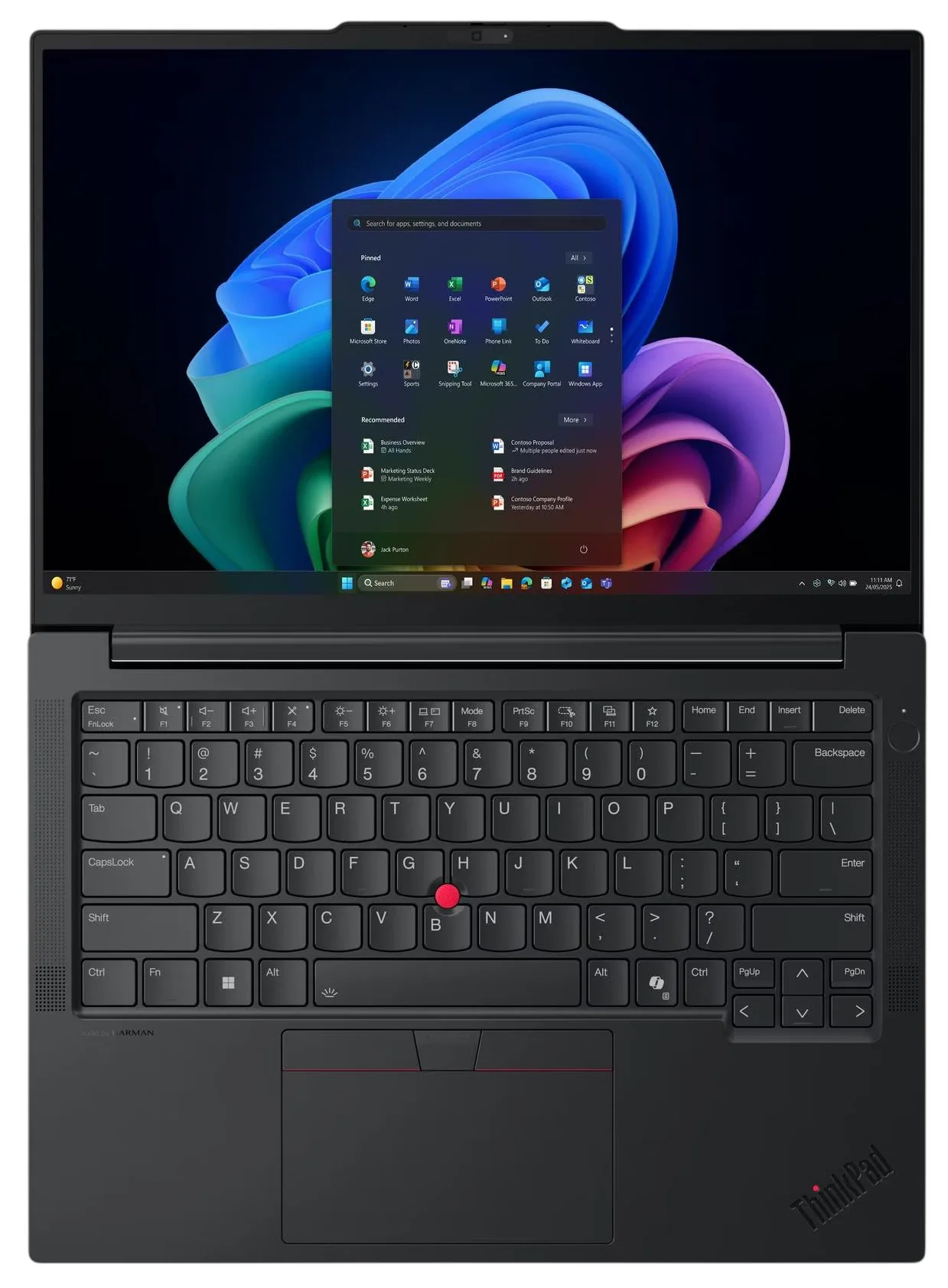 Lenovo ThinkPad E14 Gen 7 21U2 - Copilot+ PC - provedění závěsu 180 stupňů - Intel Core Ultra 5 - 226V / až 4.5 GHz - Win 11 Pro - Arc Graphics 130V - 16 GB RAM - 512 GB SSD TCG Opal Encryption 2, NVMe - 14" IPS 2880 x 1800 (2.8K) @ 120 Hz - Gigabit Ether