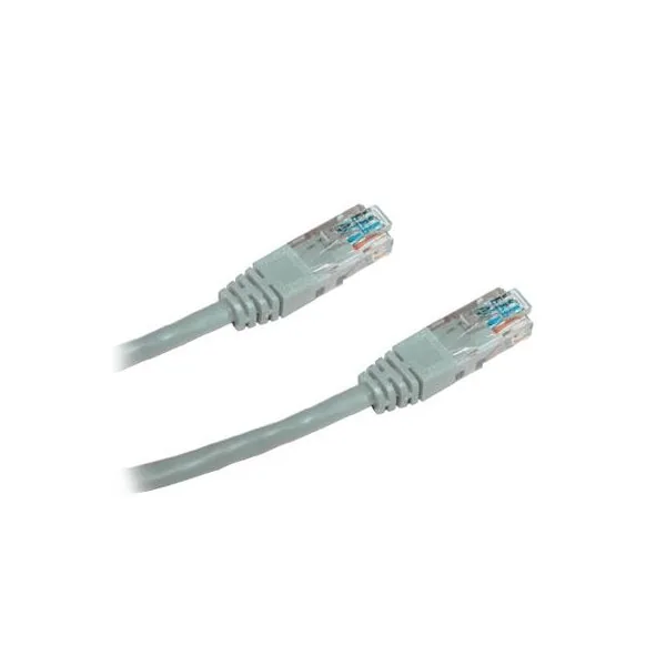 DATACOM Patchkabel 10m , UTP , Cat5e , RJ45, šedý