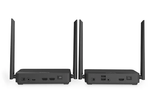 DIGITUS 4K/60Hz Wireless HDMI KVM Extender Set, 100m, black