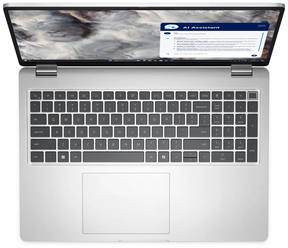 Dell Pro 16 Plus PB16250 - Copilot+ PC - Intel Core Ultra 5 - 236V / až 4.7 GHz - vPro Enterprise - Win 11 Pro - Arc Graphics 130V - 16 GB RAM - 512 GB SSD NVMe - 16" IPS 1920 x 1200 (Full HD Plus) - NFC, Wi-Fi 7 - platinová stříbrná - BTP - s 3 roky ProS